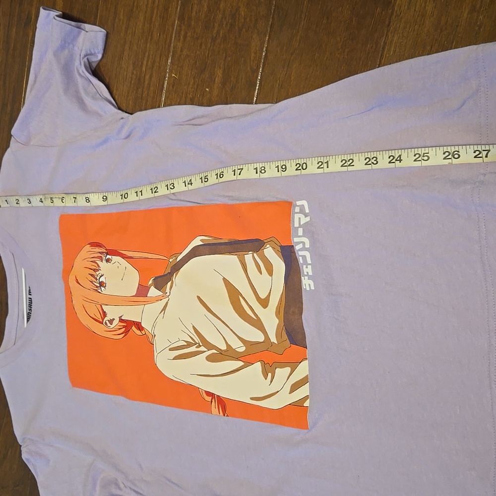 Chainsaw Man Lavender Graphic T-Shirt Size M - Picture 6 of 7